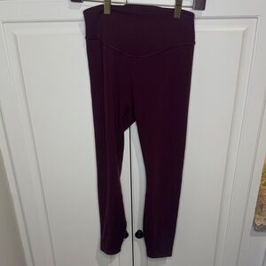 Lululemon Athletica Maroon Leggings
